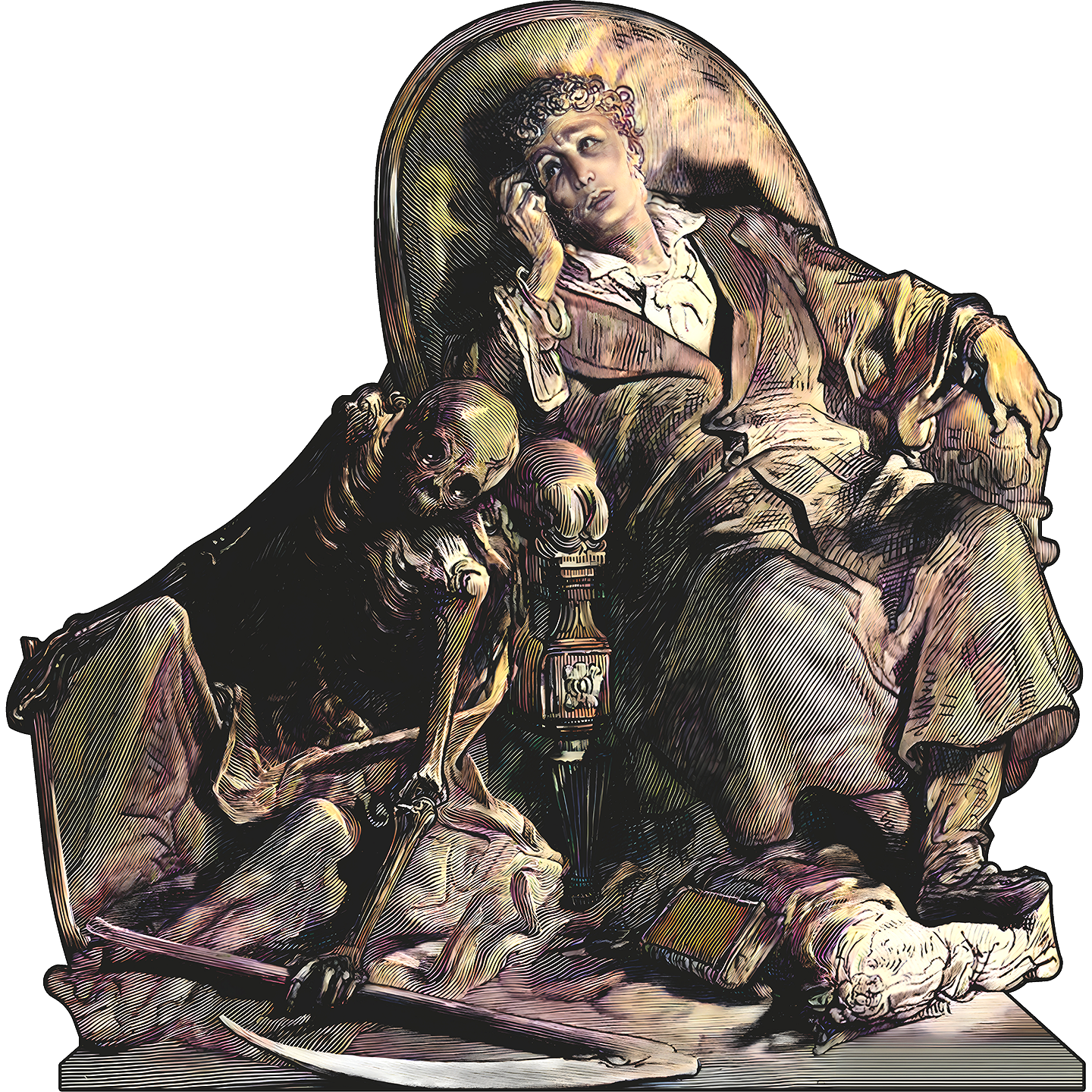 Gustave Dore Edgar Allan Poe Raven 1883 Cardboard Cutout