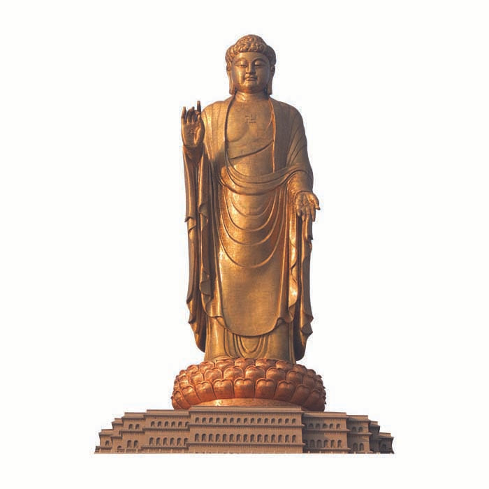 Spring Temple Buddha Cardboard Cutout