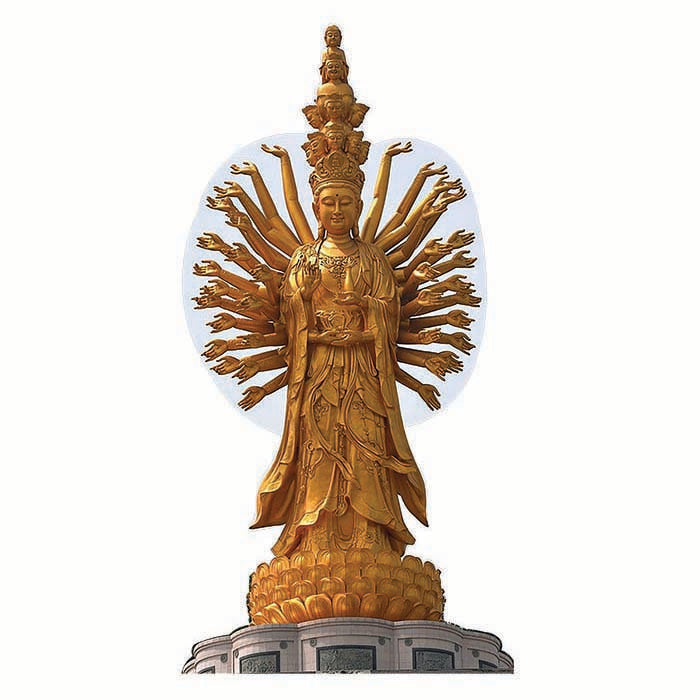 Qianshou Qianyan Guayin of Weichana Cardboard Cutout