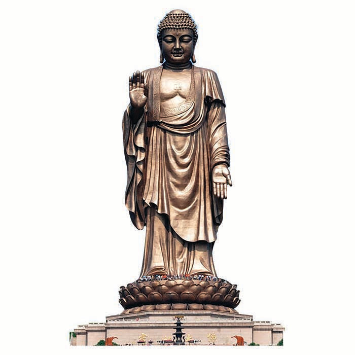 Grand Buddha at Ling Shan Cardboard Cutout