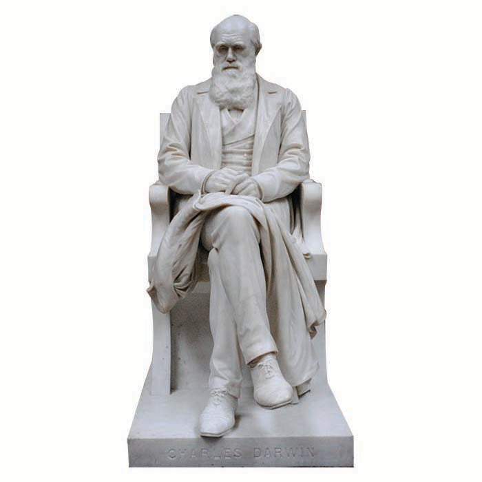 Charles Darwin Statue Cardboard Cutout