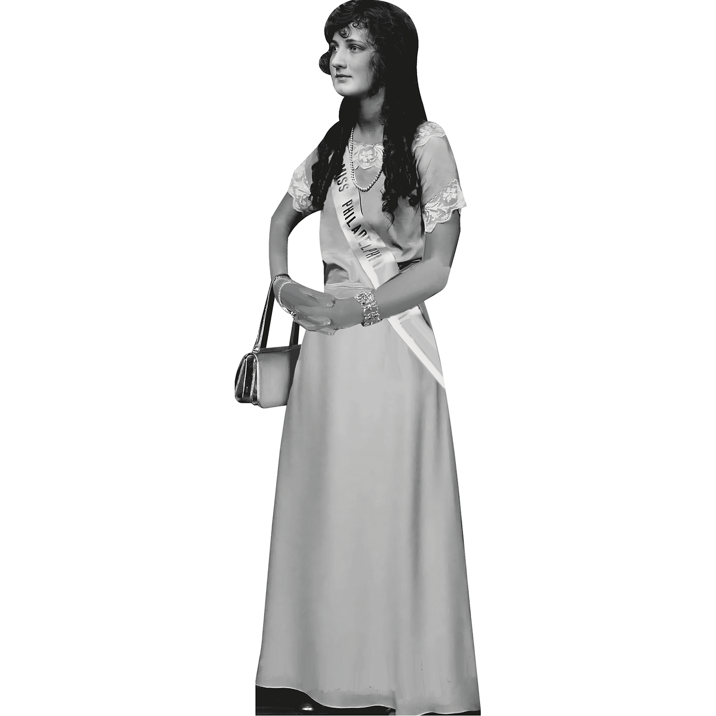 Miss America Philadelphia 1924 Cardboard Cutout