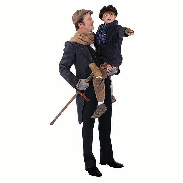Tiny Tim and Bob Cratchit Cardboard Cutout