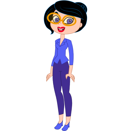 Paige Turner Creepy Candy Cardboard Cutout