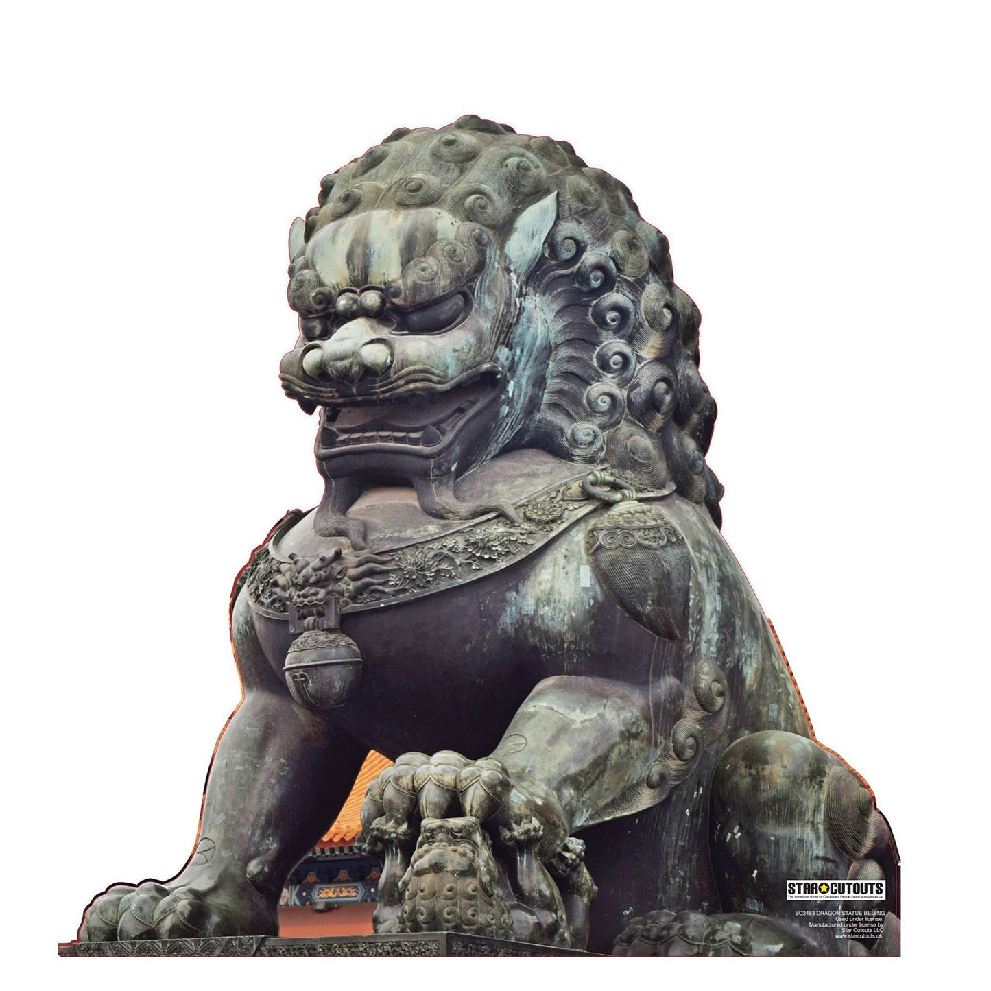 Dragon Statue Beijing Cardboard Cutout