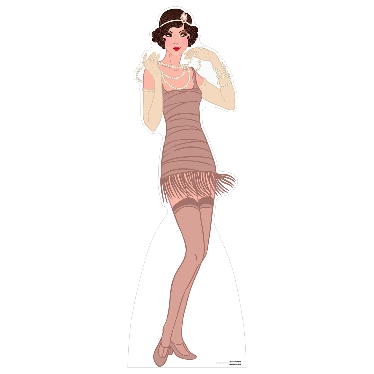 Brown Flapper Cardboard Cutout
