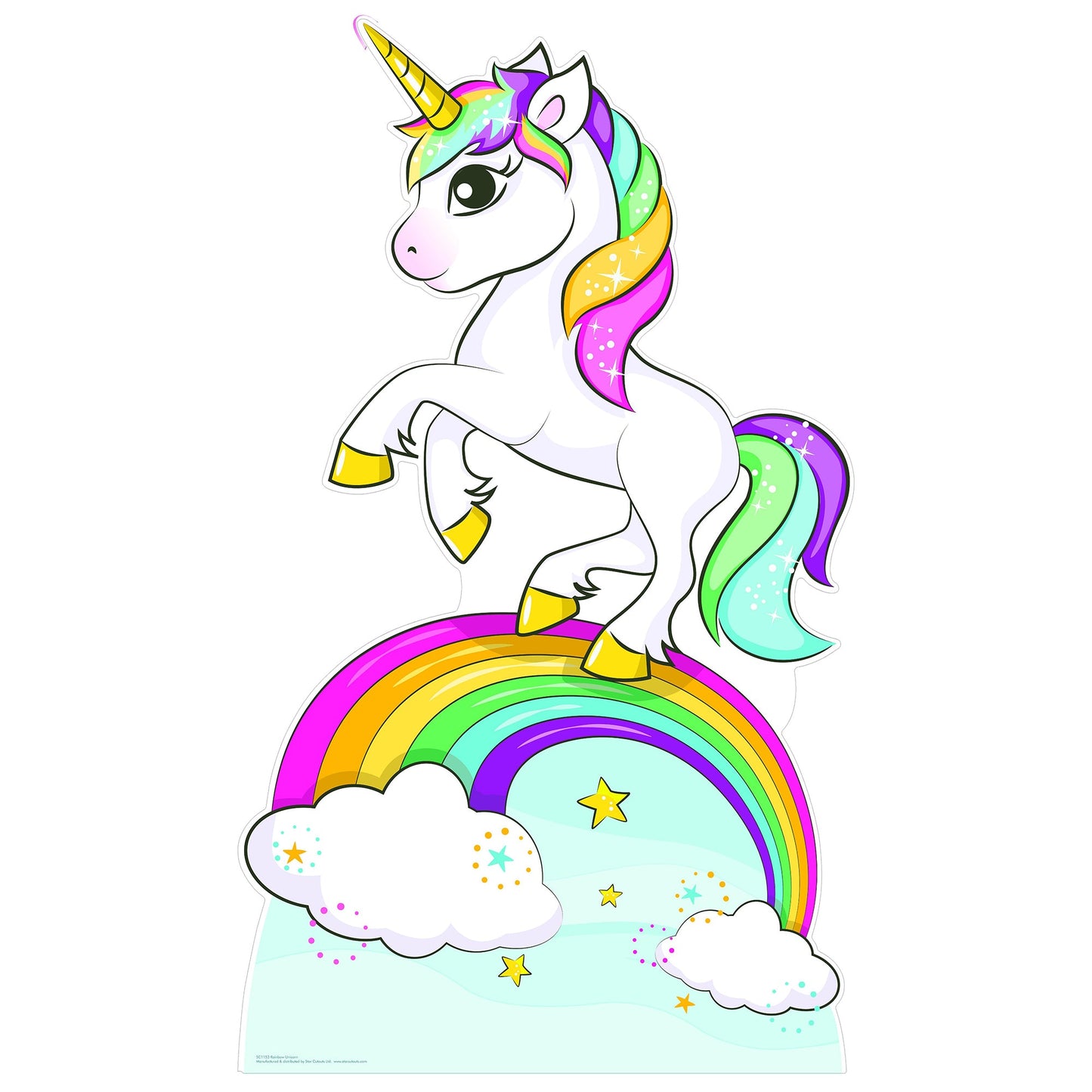Rainbow Unicorn Cardboard Cutout