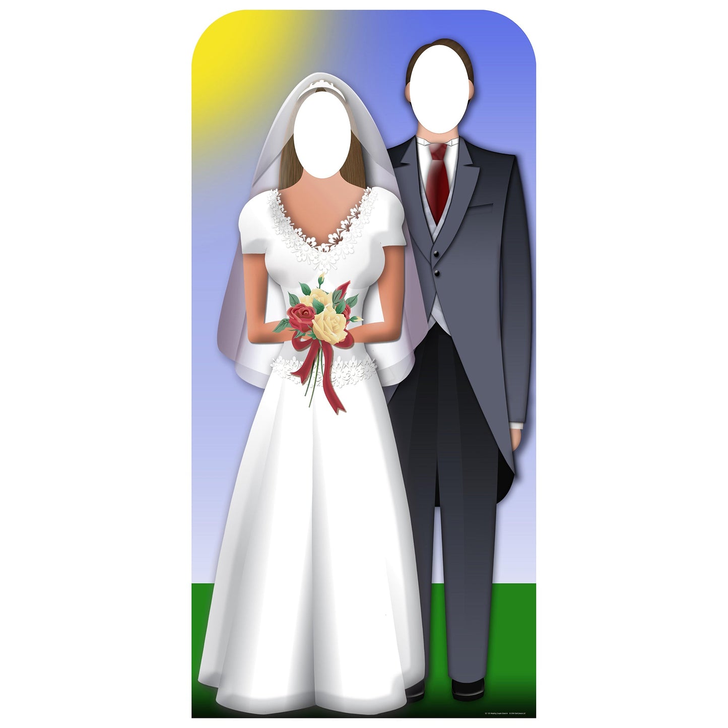 Wedding Couple Stand In Cardboard Cutout