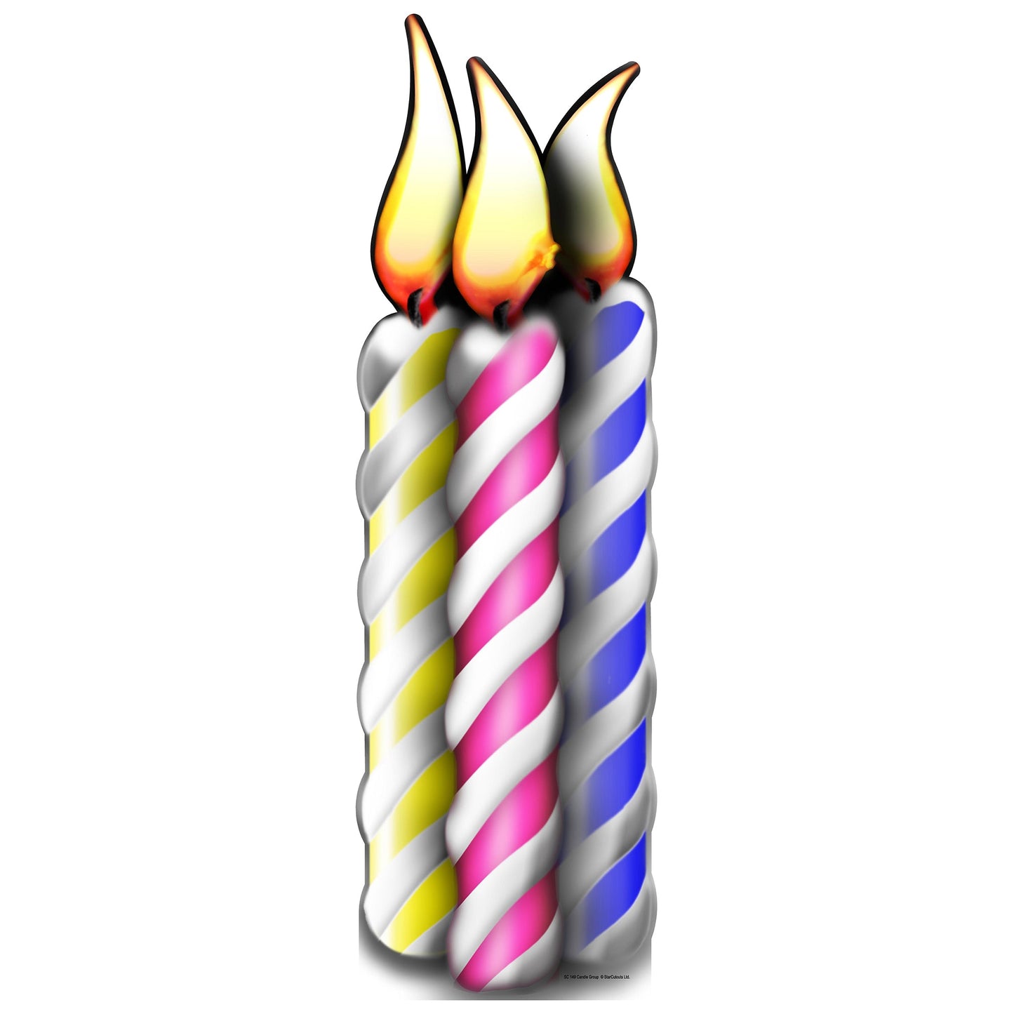 Birthday Candle Group Cardboard Cutout