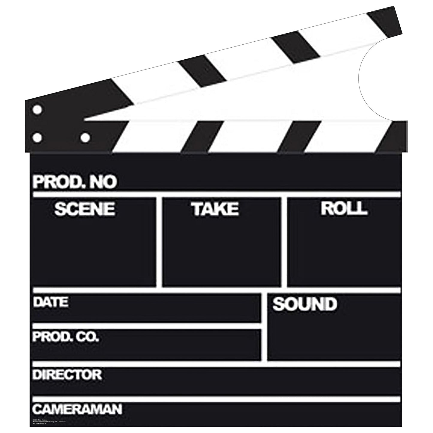 Film Clapper Cardboard Cutout