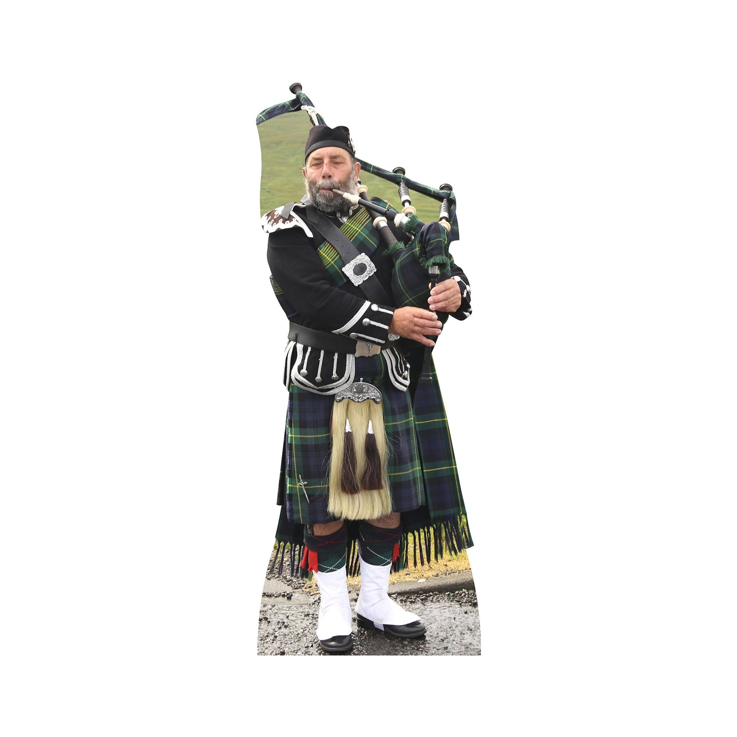 Scottish Bag Piper Cardboard Cutout