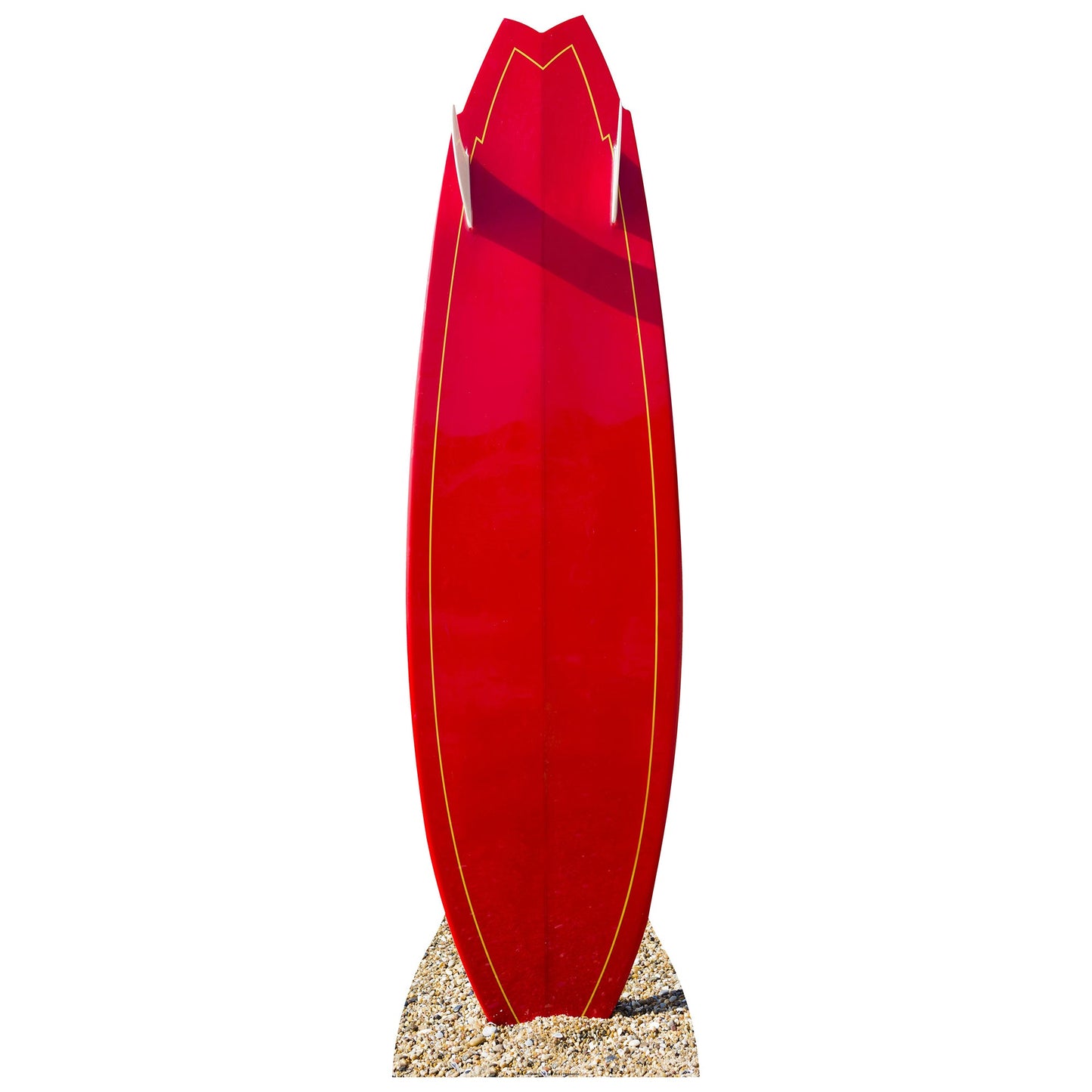 Surf Board In Sand Cardboard Cutout