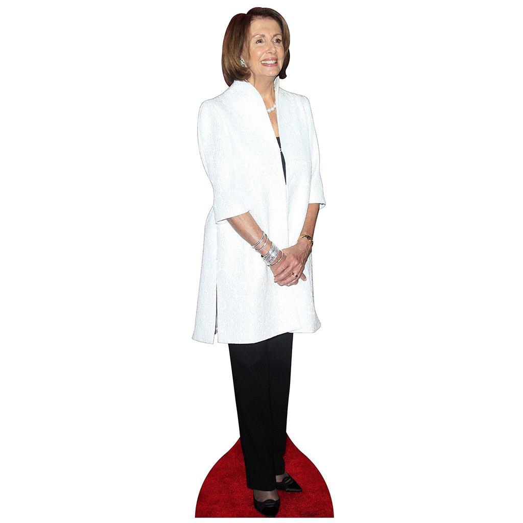 Speaker Nancy Pelosi White Coat Cardboard Cutout
