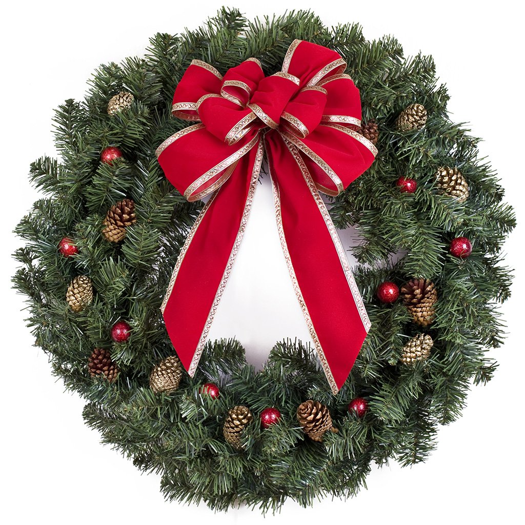 Christmas Wreath Cardboard Cutout