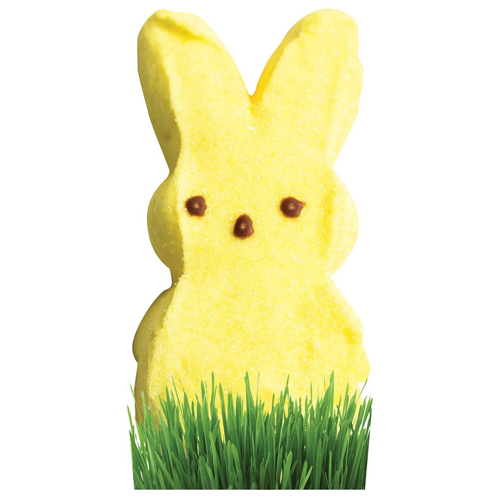 Yellow Marshmallow Bunny Cardboard Cutout