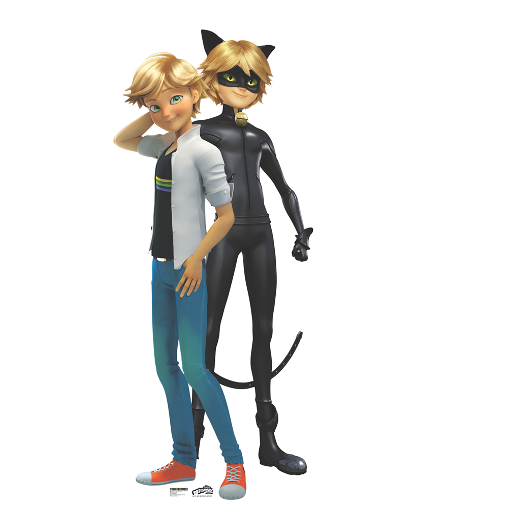 Adrien Cat Noir Combo Miraculous Disney Cardboard Cutout