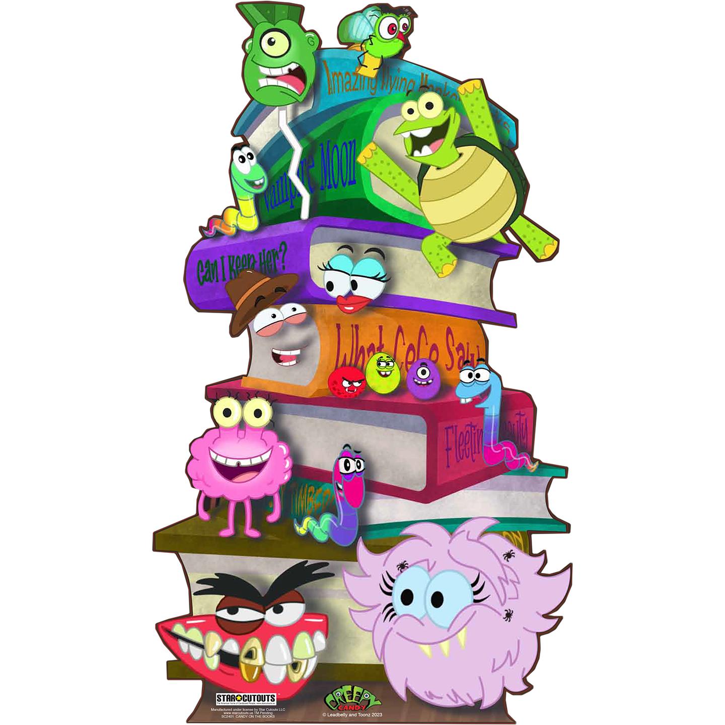 Candy and Books Creepy Candy Cardboard Cutout