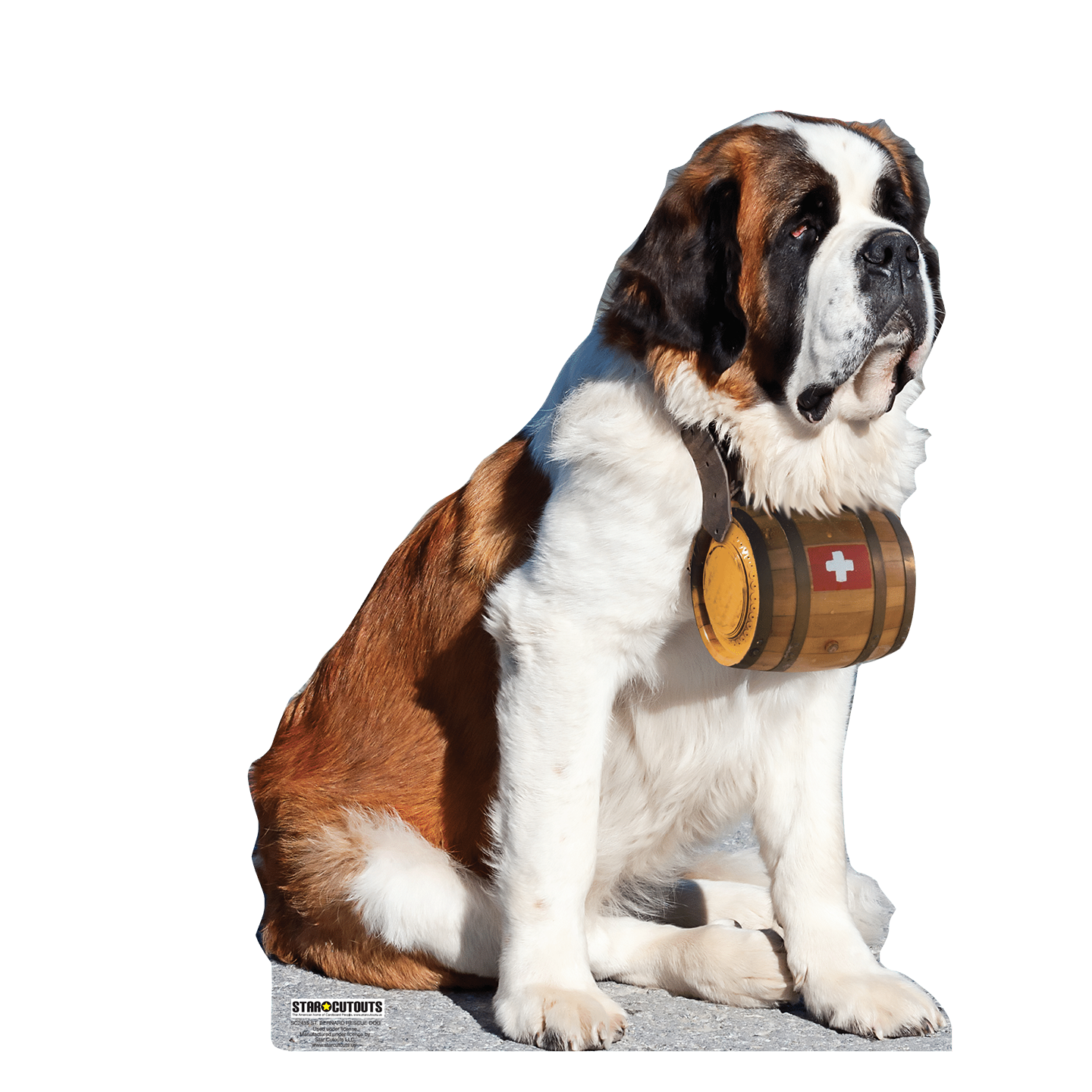 St Bernard With Brandy Barrel Cardboard Cutout