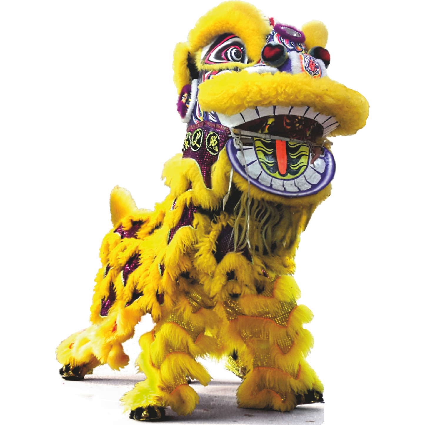 Chinese New Year Dragon Yellow Cardboard Cutout