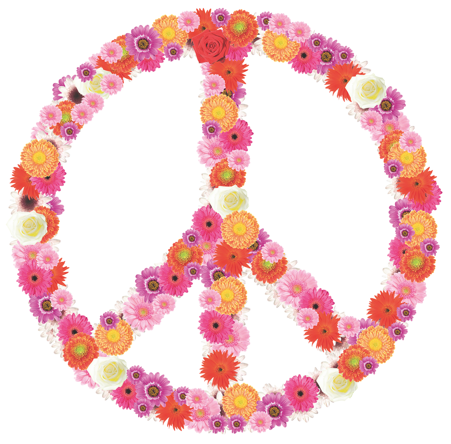 Peace Sign Cardboard Cutout