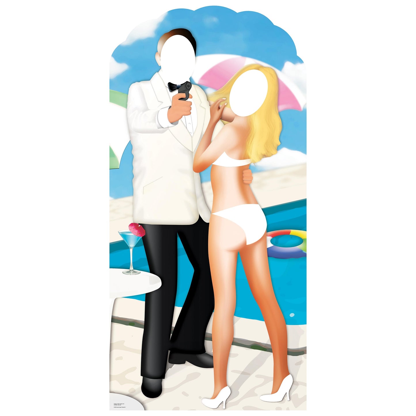 Secret Agent Stand In Cardboard Cutout