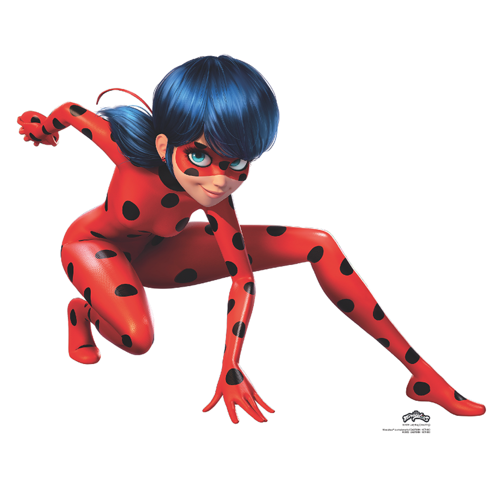 Ladybug Crouching Miraculous Disney Cardboard Cutout