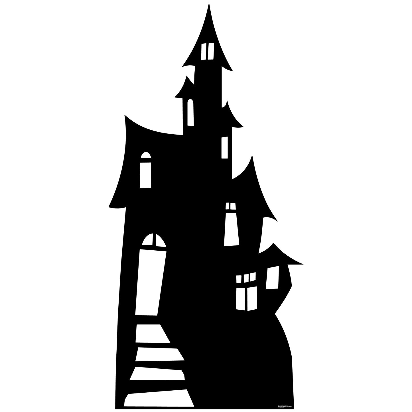 Haunted House Silhouette Cardboard Cutout