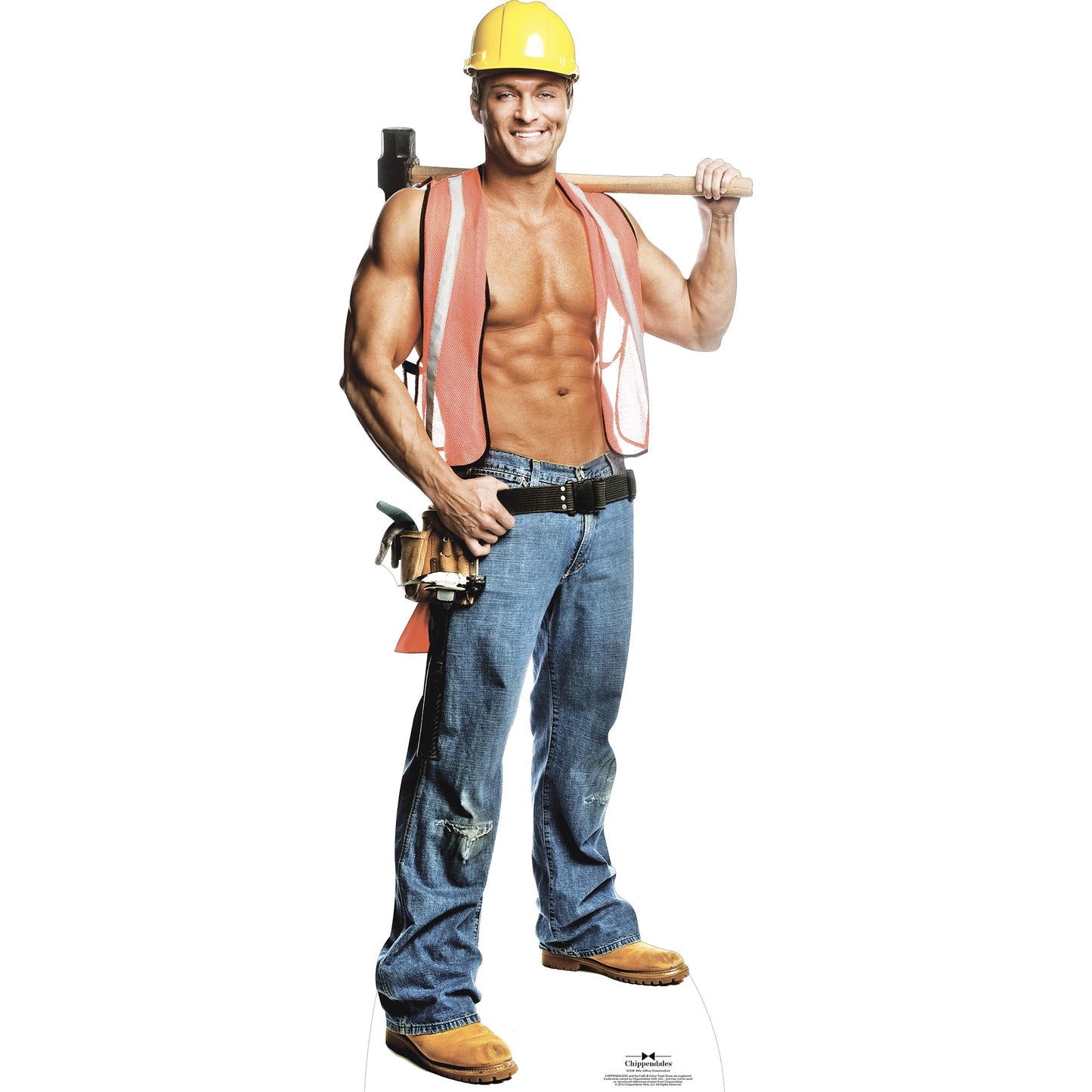 Billy Jeffrey Construction Worker Cardboard Cutout