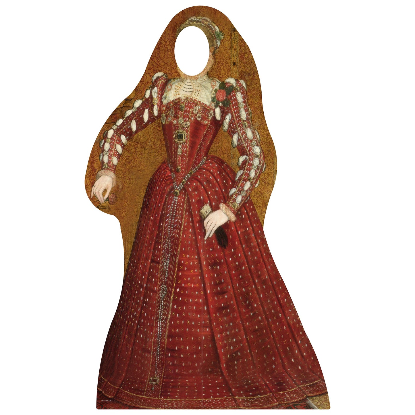 Tudor Woman Stand In Cardboard Cutout