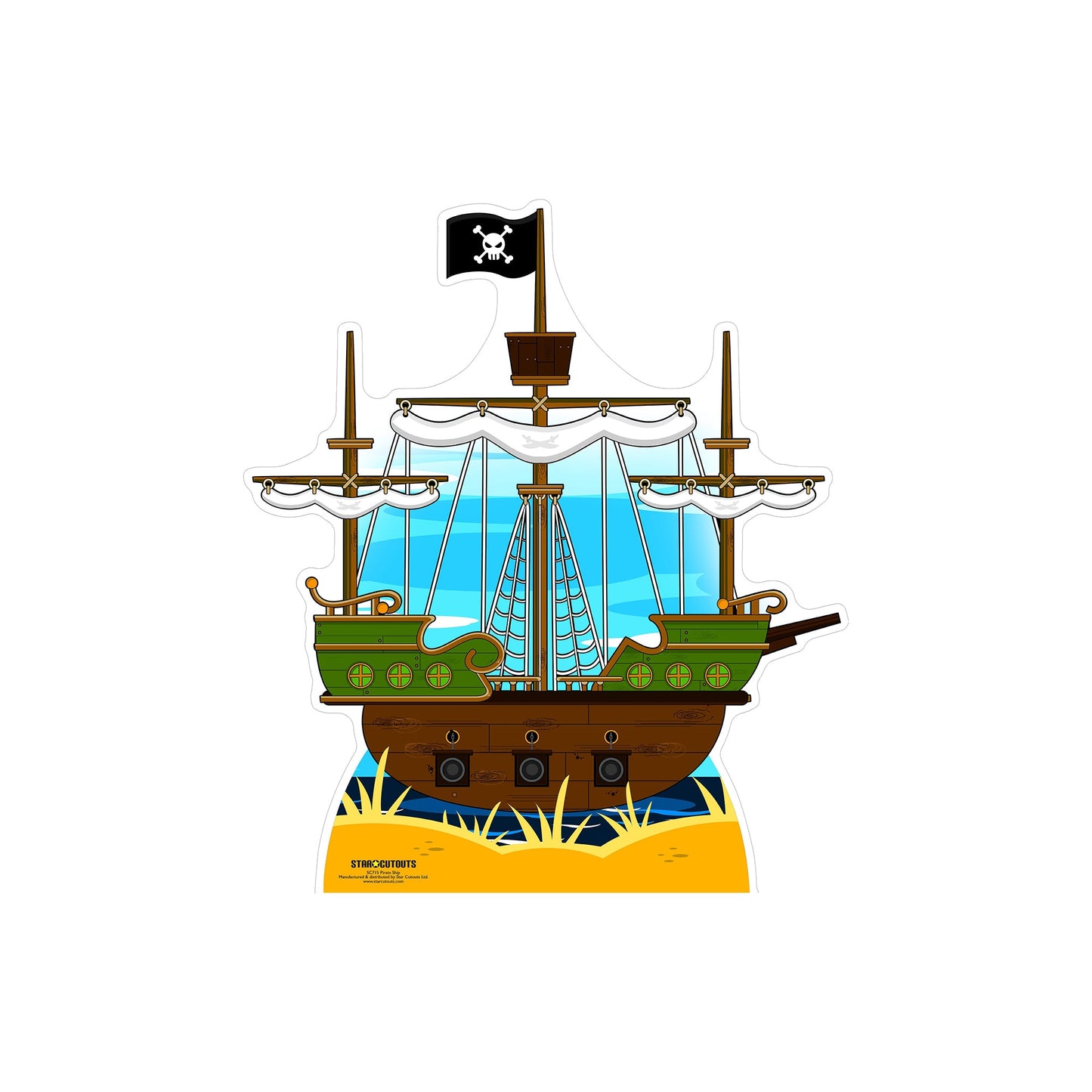Pirate Ship Cardboard Cutout