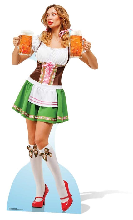 Oktoberfest Beer Babe Cardboard Cutout