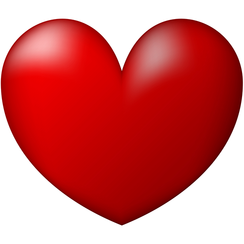 Red heart Cardboard Cutout