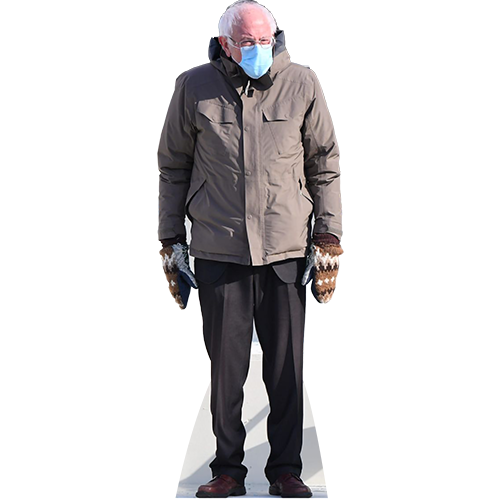 Bernie Sanders Mittens Cardboard Cutout