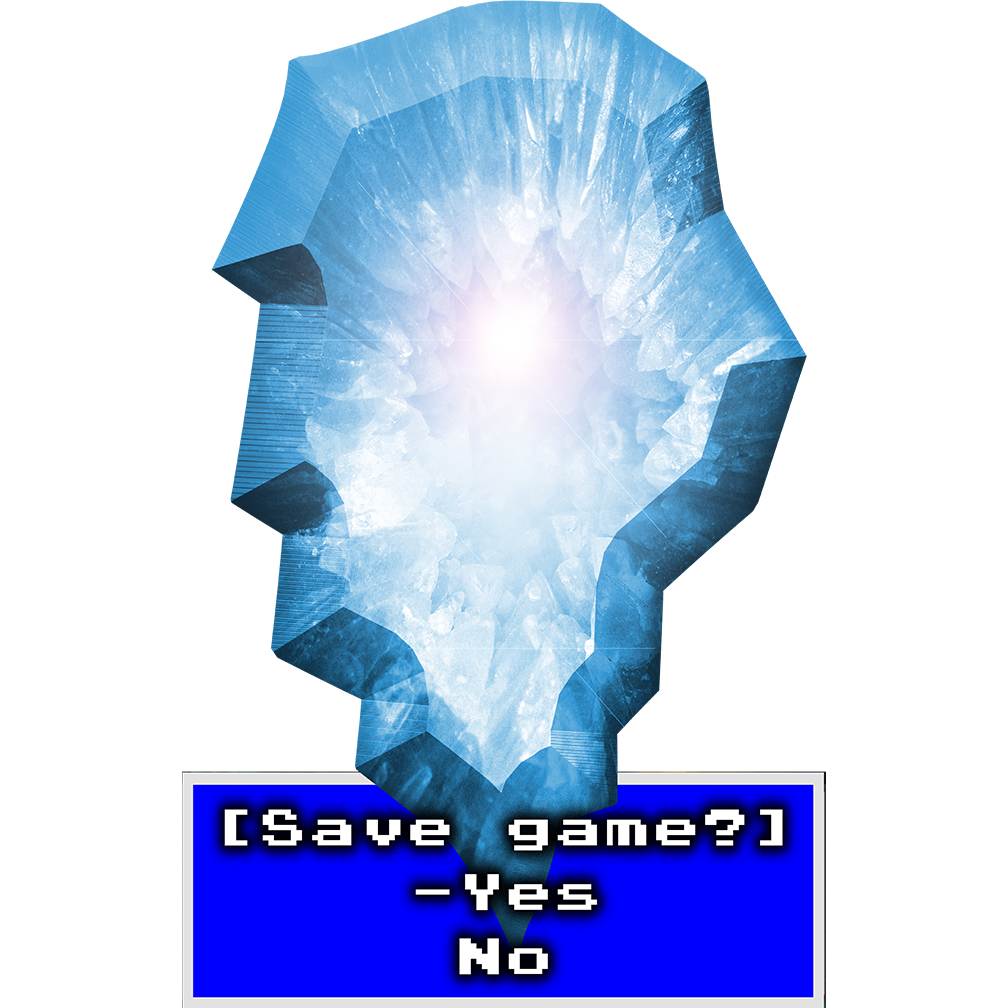 Video Game RPG Save Crystal Cardboard Cutout