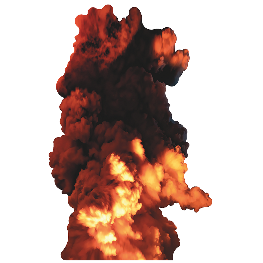 Volcanic Eruption or Explosion Cardboard Cutout