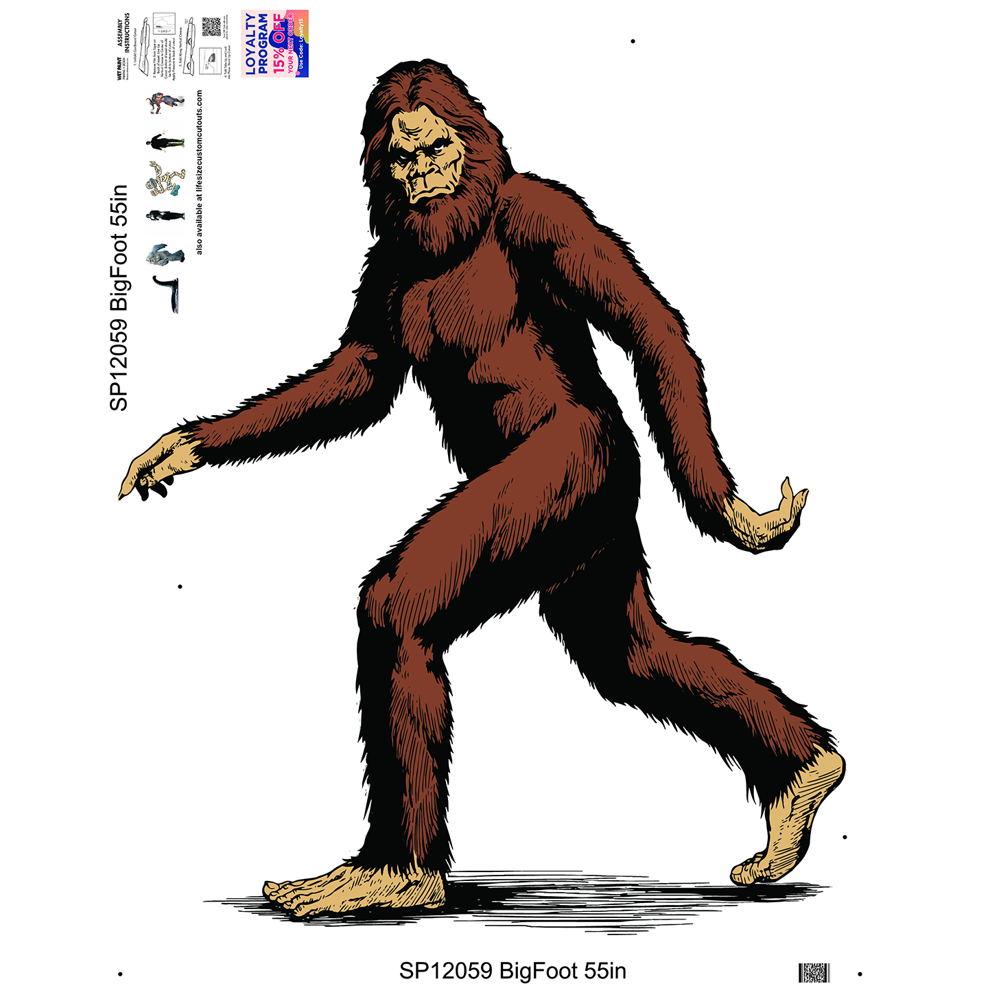 BigFoot Cardboard Cutout