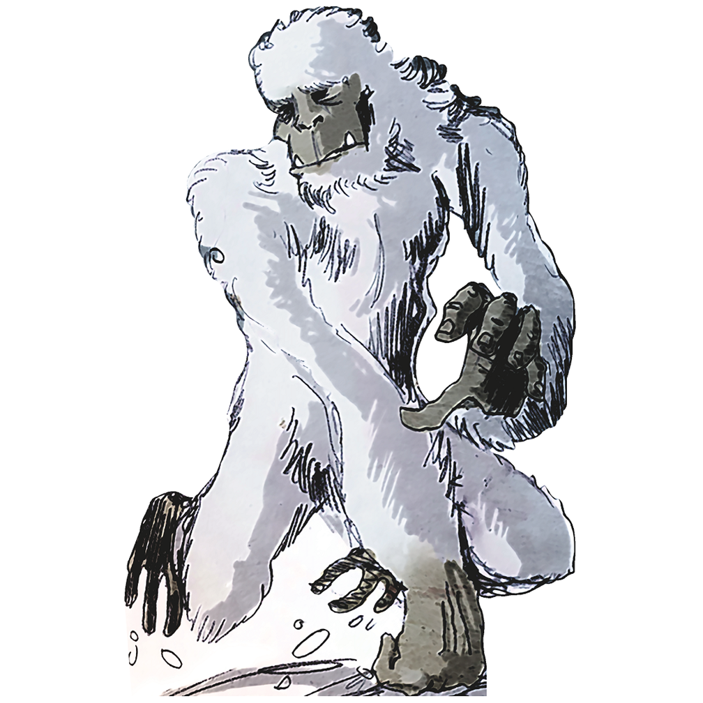 Yeti Abominable Snowman Cardboard Cutout