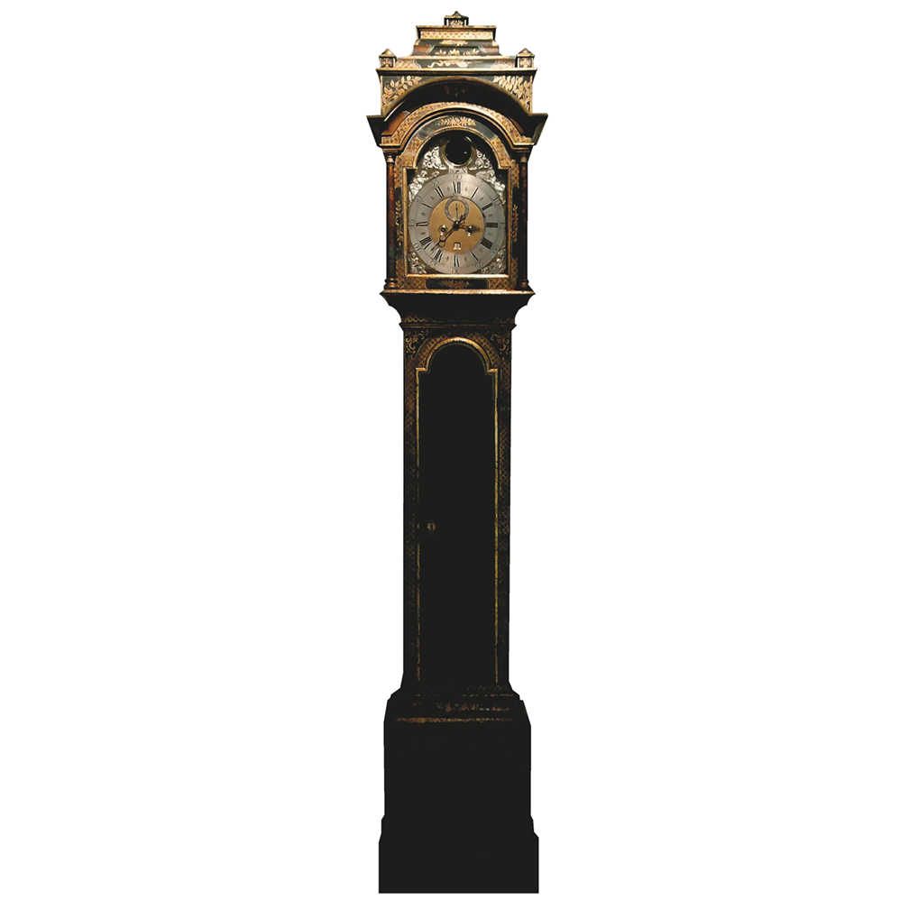 1700s Grandfather Clock Cardboard Cutout