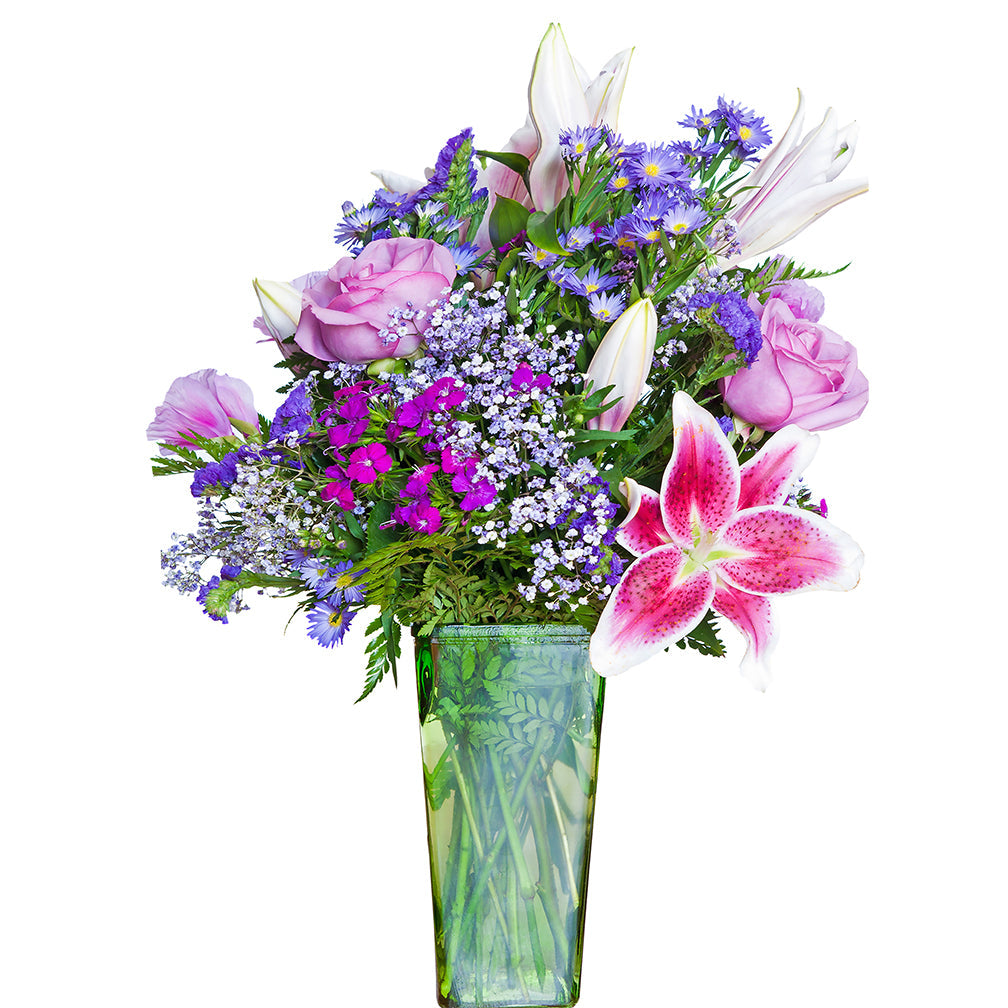 Bouquet of Flowers in Vase Cardboard Cutout