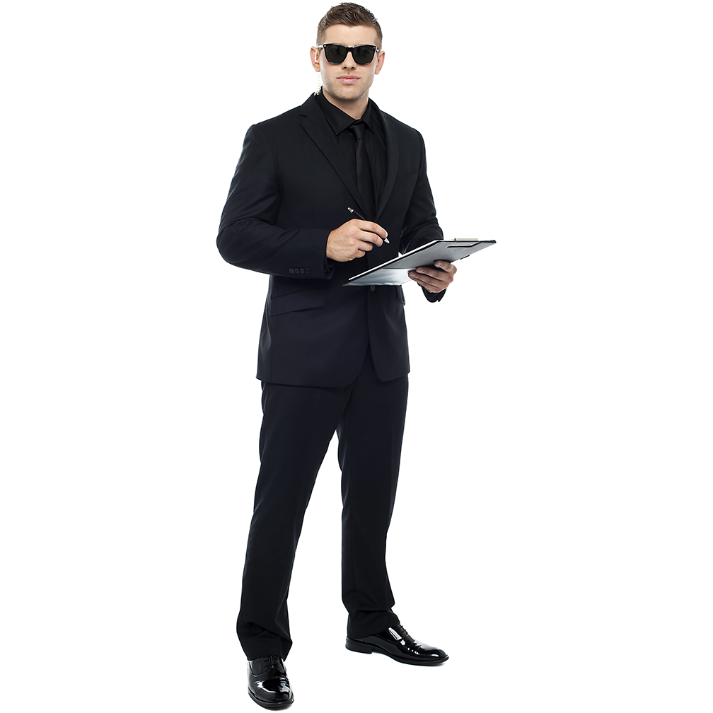 Club Bouncer Clipboard Party Cardboard Cutout