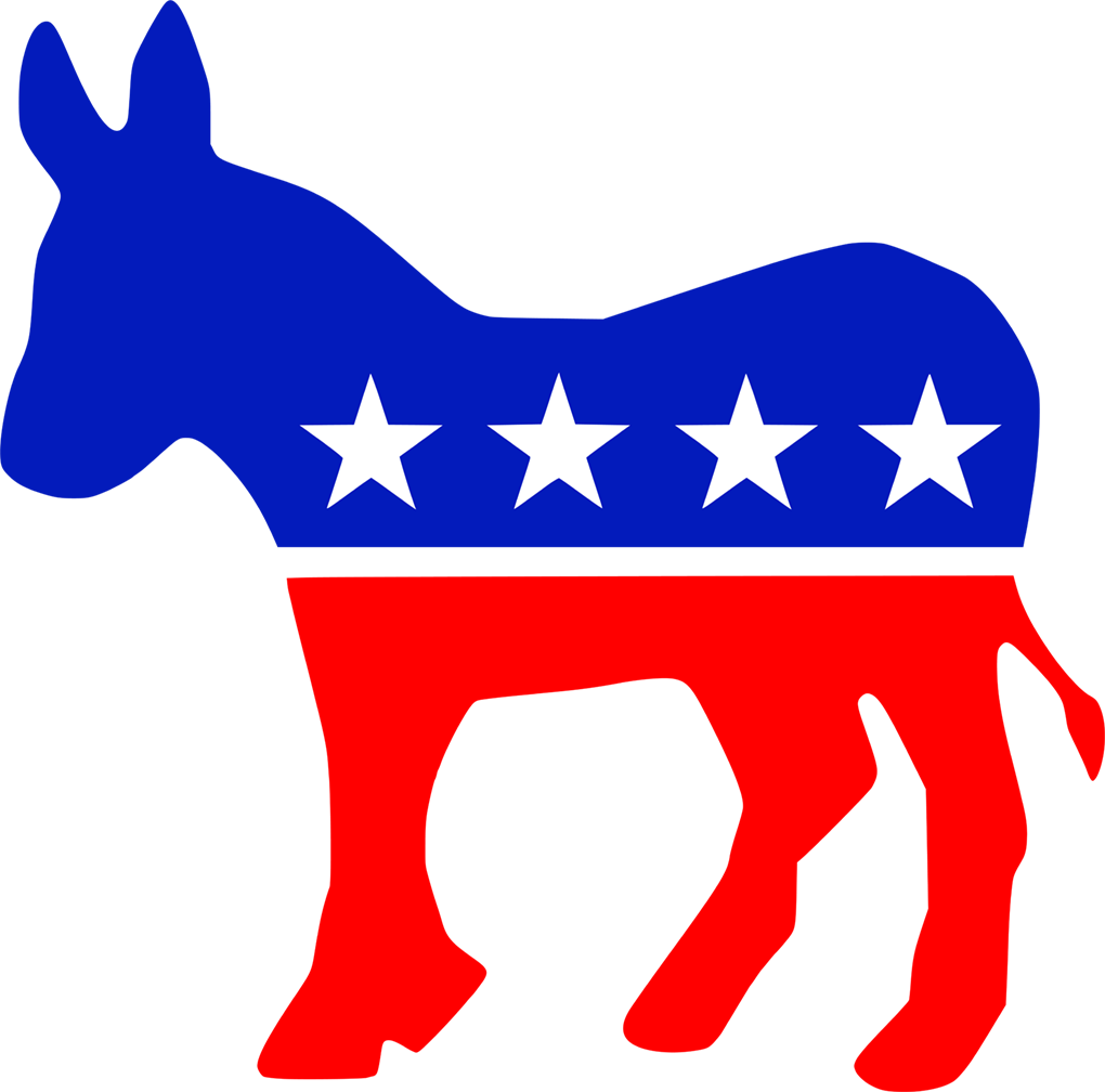 Democratic Donkey Cardboard Cutout