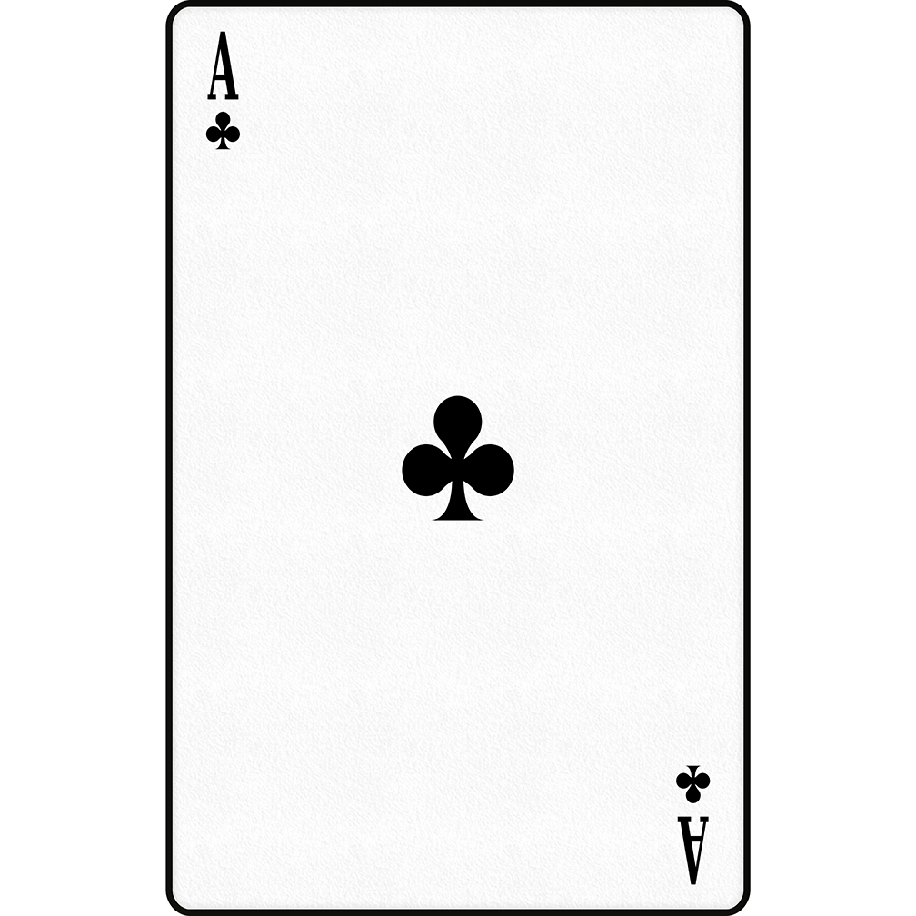Ace of Clubs Playing Card Cardboard Cutout