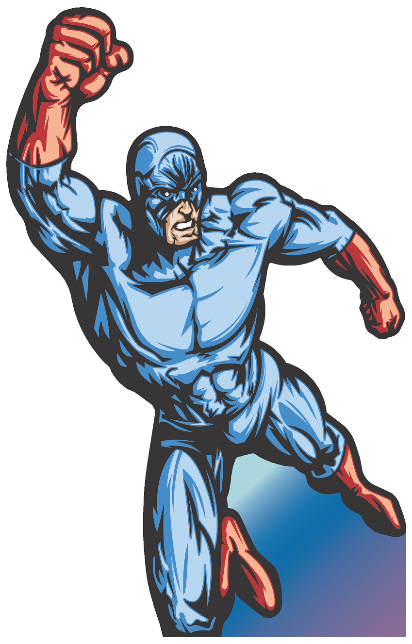 Captain Space Lantern Super Hero Man Flying Cardboard Cutout