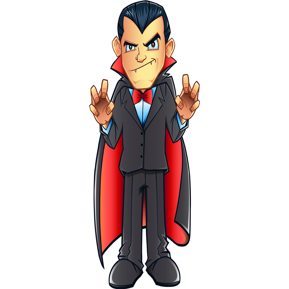 Cartoon Dracula Cardboard Cutout