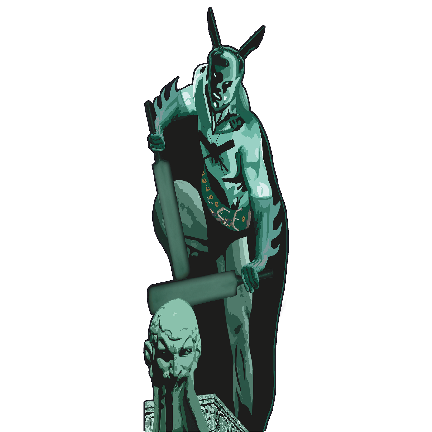 Cricket Bat Man Cardboard Cutout