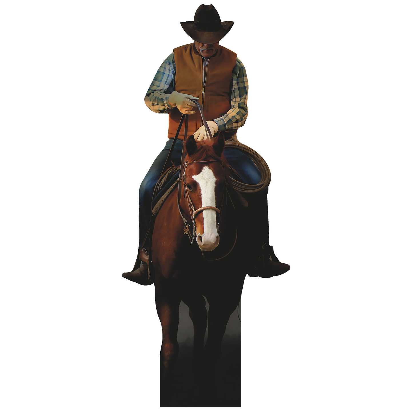 Cowboy on Horse 2 1883 Yellowstone Western Cardboard Cutout