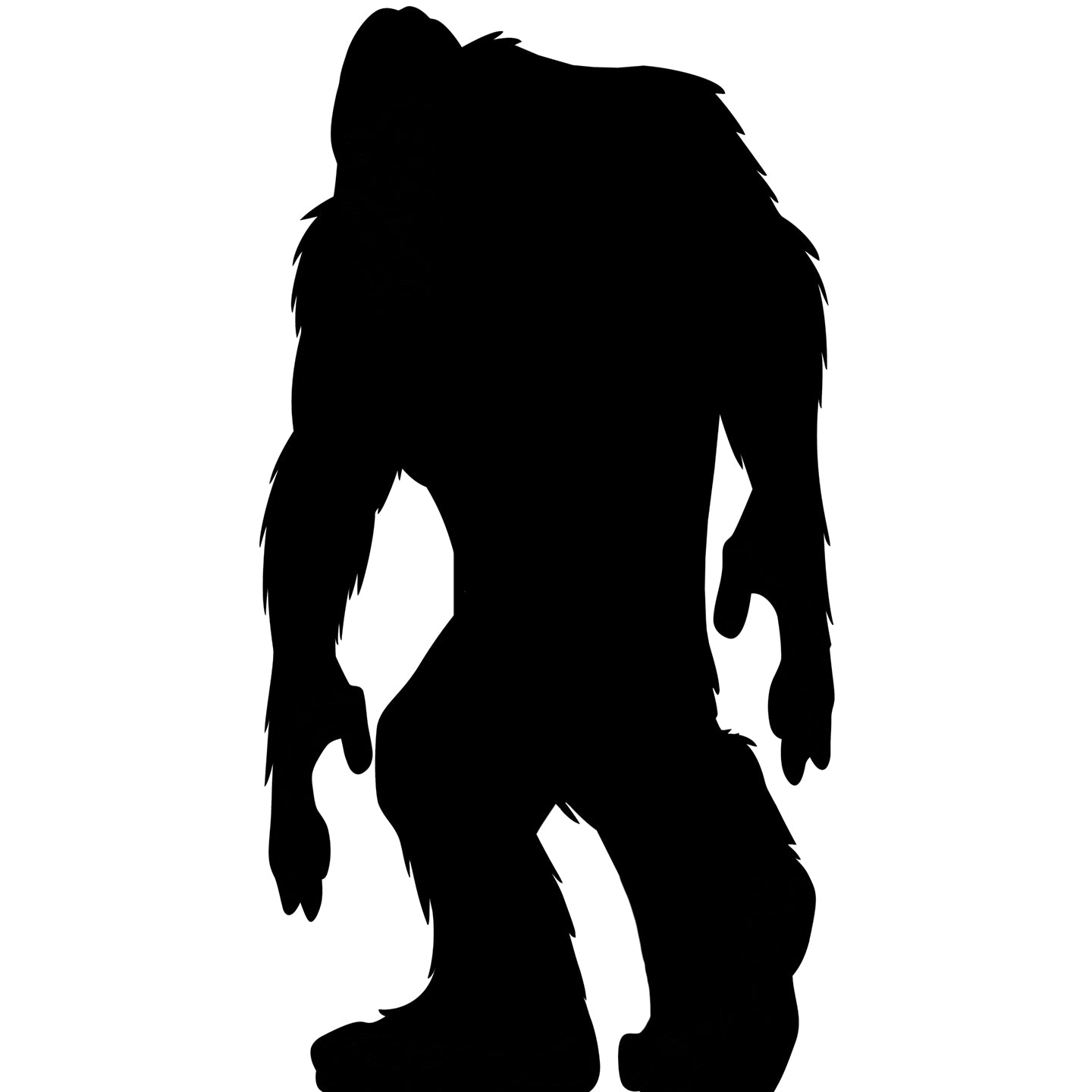 Extra Large Silhouette Big Foot Cardboard Cutout