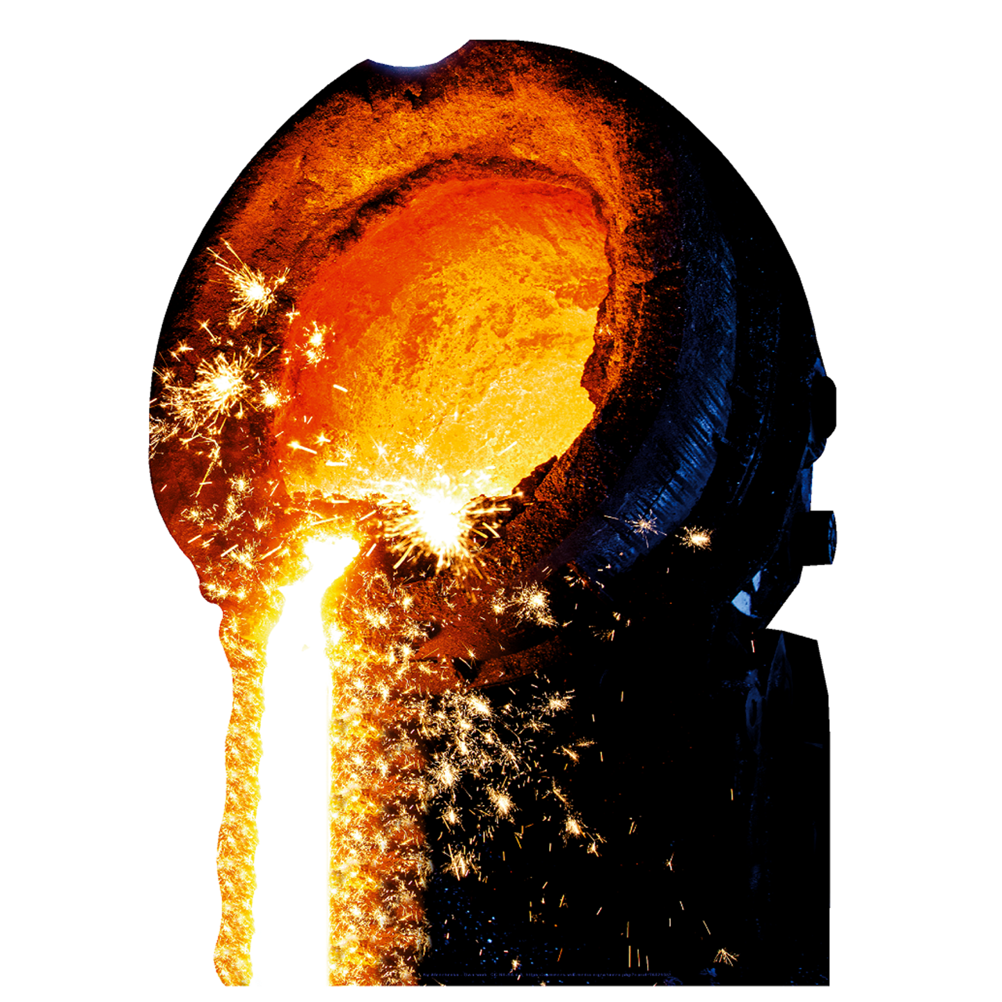 Crucible Steel Metal Melting Ore Blacksmith Forge Cardboard Cutout