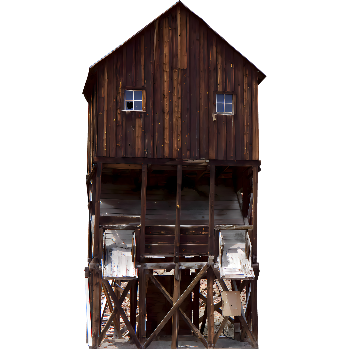 1800s Old Gold Mine Building Cardboard Cutout