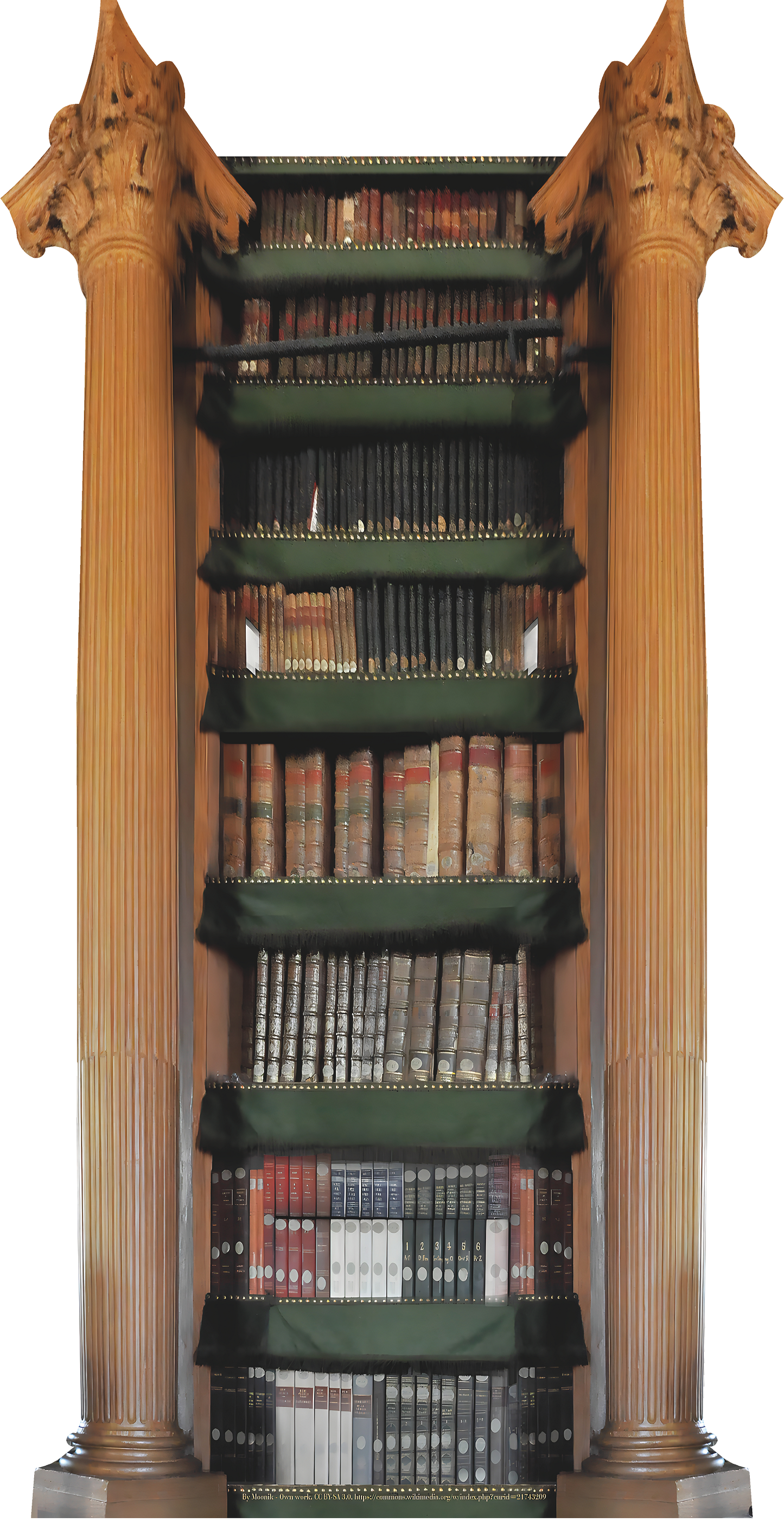 Paris Column Book Shelf Corner Piece Cardboard Cutout